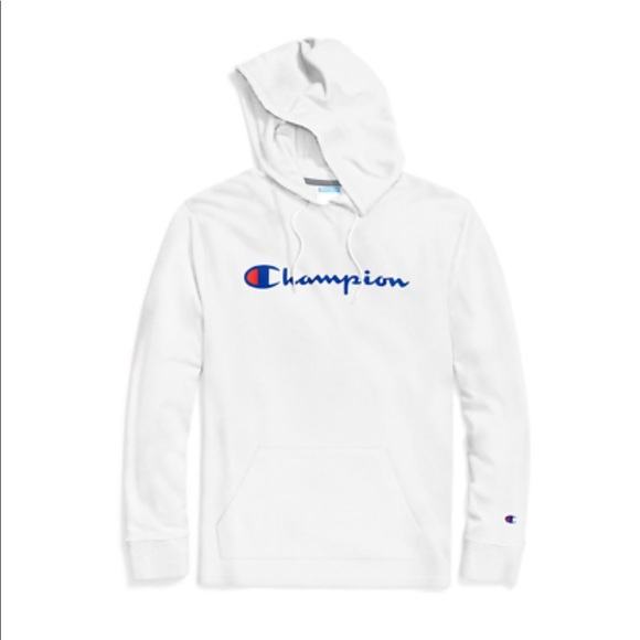 Champion Heavyweight Jersey Hoodie Men's White - Picture 3 of 5
